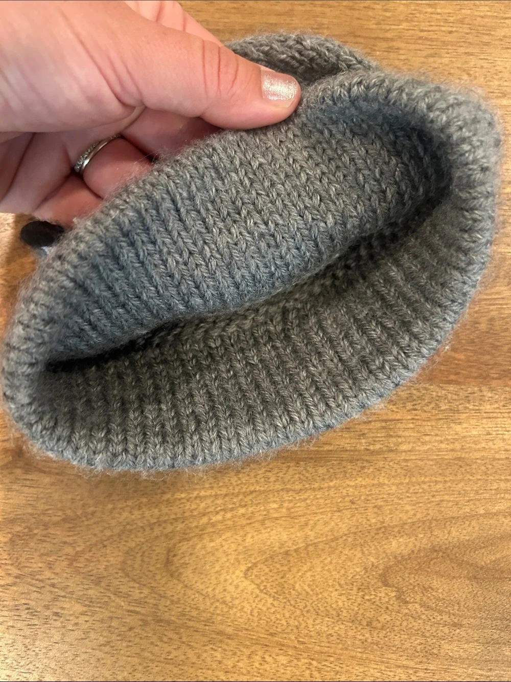 Baby 3-6 Month Wolf Knit Hat